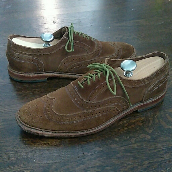 Allen Edmonds Neumok Suede Wingtip Size 